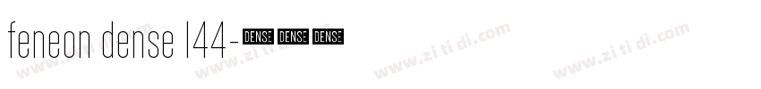feneon dense 144字体转换